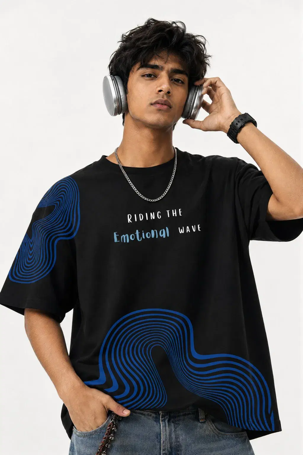 BYN Emotional Wave Oversized Tee