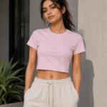 BYN Aura Crop Tee – Baby Pink-1