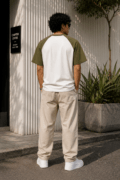 BYN Olive Crest Raglan Oversized Tee - 2