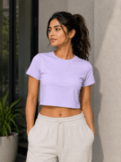 BYN Aura Crop Tee – Lavender -1