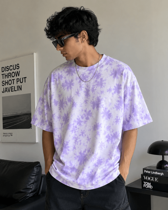 BYN Lavender Frost Tie-Dye Oversized Tee -1